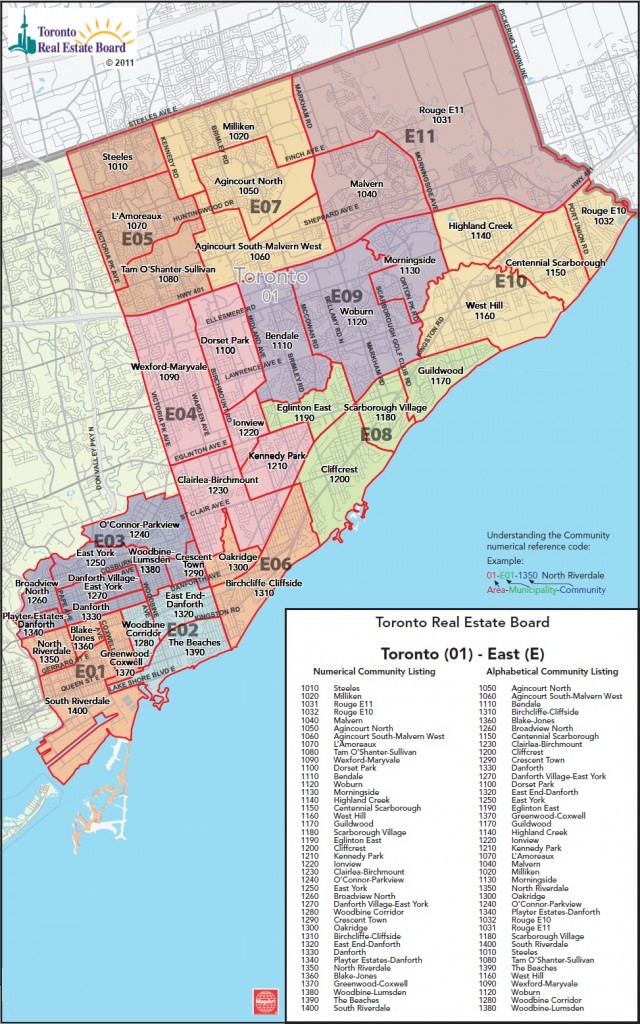 Toronto East District Map